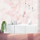 Papel de Parede Adesivo Autocolante Decorativo Mármore Rosê 10 METROS 2 ROLOS 5m x 45cm