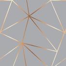 Papel De Parede Adesivo Autocolante Geométrico Gold Grey