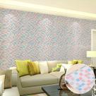 Papel De Parede Adesivo Autocolante Pastilha Mix 45 Cm X 5 Mts