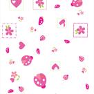 Papel de Parede Adesivo Autocolante Vinil Infantil Joaniunhas Flores e Corações Tons de Rosa 1,50m Papel de Parede Adesivo Autocolante Vinil Infantil Joaniunhas Flores e Corações Tons de Rosa 1,50m