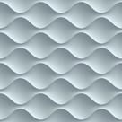 Papel de Parede Adesivo Azul Ondulações Efeito 3d Gesso Moderno Quarto Sala de Estar