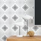 Papel de Parede Adesivo Azulejo Floral Mandala N018055