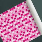 Papel de parede adesivo azulejo ladrilho modelo pastilha