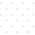 Papel de Parede Adesivo Baby Rosa Coroas - 024