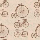 Papel De Parede Adesivo Bike Vintage Marrom Sala Bege Papel De Parede Adesivo Bike Vintage Marrom Sala Bege