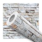 Papel De Parede Adesivo Canjiquinha Cinza Pedra Sala Quarto 3m