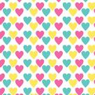 Papel de Parede Adesivo Casual Corações - 155