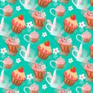 Papel de Parede Adesivo Casual Cupcake - 121