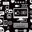 Papel de Parede Adesivo Casual Internet - 113