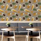 Papel de Parede Adesivo Cerveja Pretzel N05070 0,58X2,5M