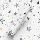 Papel De Parede Adesivo Céu Estrelado Dourado Preto Sala Quarto