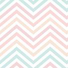 Papel De Parede Adesivo Chevron Colorido Tons Pastéis 3m
