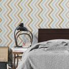 Papel de Parede Adesivo Chevron N02186 Rolo 0,58x3M