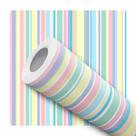 Papel De Parede Adesivo Colorido Listra Tons Pastéis