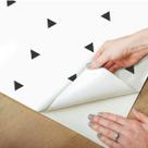 Papel de Parede Adesivo Decoração Triângulo Rolo 50 metros