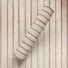 Papel de Parede Adesivo Estilo Madeira Ripas Bege