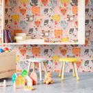 Papel de Parede Adesivo Figurinhas N010136 0,58x2,5M Papel de Parede Adesivo Figurinhas N010136 0,58x2,5M