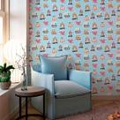 Papel de Parede Adesivo Figurinhas N010189 Rolo 0,58x3M Papel de Parede Adesivo Figurinhas N010189 Rolo 0,58x3M