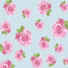Papel de Parede Adesivo Floral Azul - 018