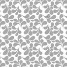 Papel de Parede Adesivo Floral Cinza - 005