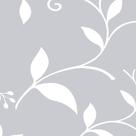 Papel de Parede Adesivo Floral Cinza - 159