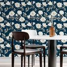 Papel De Parede Adesivo Floral Luxury N014096 Rolo 0,58x3M
