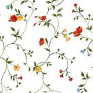 Papel de Parede Adesivo Floral Vermelho - 199