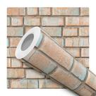 Papel de Parede Adesivo Folhagem Marrom Terracota Decoração Moderna Quarto - Sala de Estar - Escritório