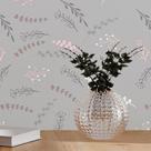 Papel De Parede Adesivo Folhas Minimalistas N017064 0,58X3M