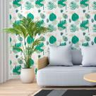Papel de Parede Adesivo Folhas N013235 Rolo 0,58x3M Papel de Parede Adesivo Folhas N013235 Rolo 0,58x3M