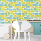 Papel De Parede Adesivo Frases Hello N03117 0,58X3,00M