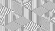 Papel De Parede Adesivo Geométrico circulos Efeito Visual 3D Sala 1m