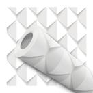 Papel De Parede Adesivo Geométrico circulos Efeito Visual 3D Sala