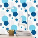 Papel de Parede Adesivo Geométrico Circulos N016068 0,58x3M