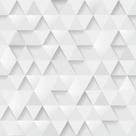 Papel de Parede Adesivo Geométrico Efeito 3D Gesso Branco Moderno Quarto Sala de Estar