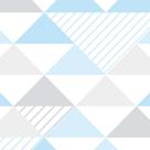 Papel de Parede Adesivo Geométrico Triângulos Azul - 136