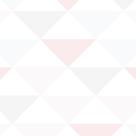 Papel de Parede Adesivo Geométrico Triângulos Rosa - 077