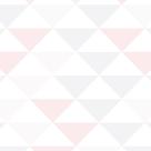 Papel de Parede Adesivo Geométrico Triângulos Rosa - 129