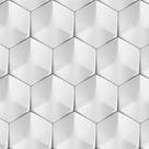 Papel De Parede Adesivo Hexagono Efeito Visual 3D Geométrico Sala 12m Papel De Parede Adesivo Hexagono Efeito Visual 3D Geométrico Sala 12m