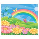 Papel de Parede Adesivo Infantil Arco-íris Borboletas Bebe Quarto - 570pcm