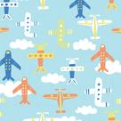 Papel de Parede Adesivo Infantil Aviões 2,70x0,57m