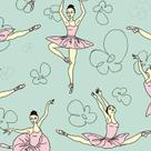 Papel de Parede Adesivo Infantil Bailarina - 077