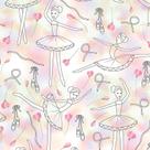 Papel de Parede Adesivo Infantil Bailarinas - 112