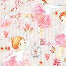 Papel de Parede Adesivo Infantil Bailarinas - 124
