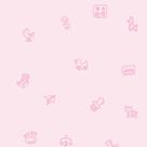 Papel de Parede Adesivo Infantil Brinquedos De baby Crianças Tons Rosa Delicado - REF:DPIN18