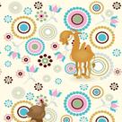 Papel de Parede Adesivo Infantil Camelos E Mandalas Fundo Bege - REF:DPIN11 Papel de Parede Adesivo Infantil Camelos E Mandalas Fundo Bege - REF:DPIN11