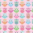 Papel de Parede Adesivo Infantil Corujinhas - 072