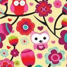 Papel de Parede Adesivo Infantil Corujinhas - 073