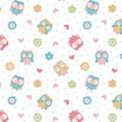 Papel de Parede Adesivo Infantil Corujinhas - 074