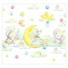 Papel de Parede Adesivo Infantil Elefantes Animais Bebe Quarto - 501pcp